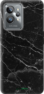Силиконовый чехол Черный мрамор v2 для Realme GT2 Pro - 5568u-2566 изображение 