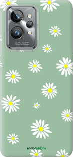 Силиконовый чехол Ромашки v4 для Realme GT2 Pro - 5603u-2566 изображение 