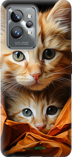 Силиконовый чехол Котики 2 для Realme GT2 Pro - 5664u-2566 изображение 