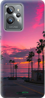 Силиконовый чехол Пальмы для Realme GT2 Pro - 5873u-2566 изображение 