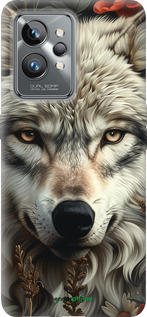 Силиконовый чехол Волчий взгляд для Realme GT2 Pro - 6066u-2566 изображение 