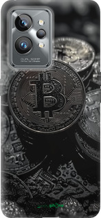 Силиконовый чехол Black Bitcoin для Realme GT2 Pro - 6090u-2566 изображение 