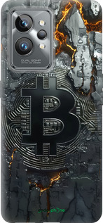 Силіконовий чехол Розпечений біткойн для Realme GT2 Pro - 6091u-2566 изображение 