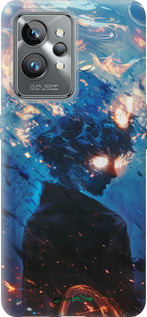 Силиконовый чехол Сатору Годжо для Realme GT2 Pro - 6129u-2566 изображение 