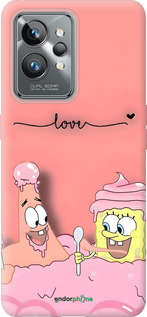 Силиконовый чехол Спанч Боб для Realme GT2 Pro - 6282u-2566 изображение 