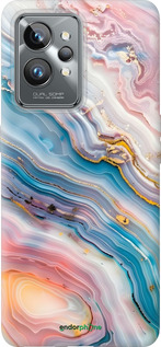 Силіконовий чехол Мрамор красивый для Realme GT2 Pro - 6376u-2566 изображение 