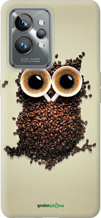 Силиконовый чехол Сова из кофе для Realme GT2 Pro - 777u-2566 изображение 