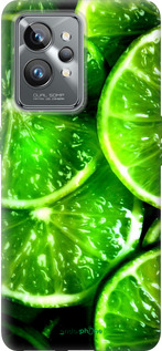 Силиконовый чехол Зелёные дольки лимона для Realme GT2 Pro - 852u-2566 изображение 