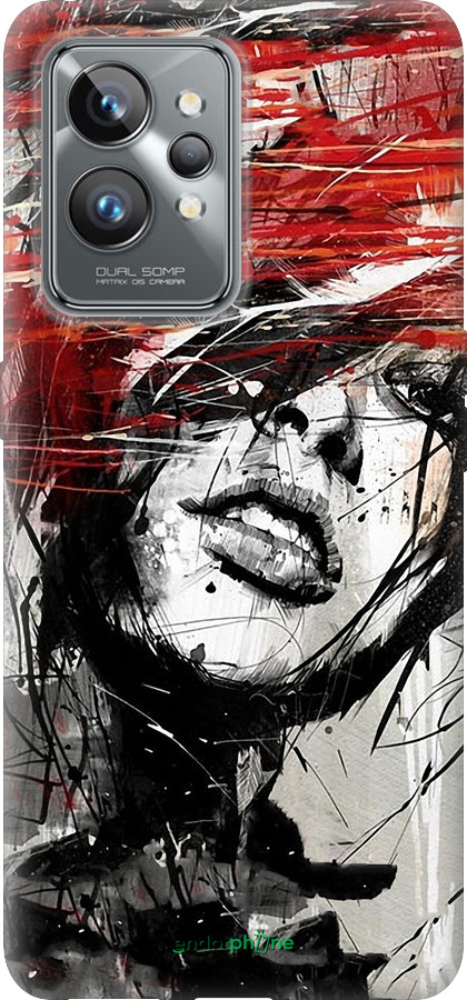 Силиконовый чехол Лицо девушки для Realme GT2 Pro - 1162u-2566 изображение 