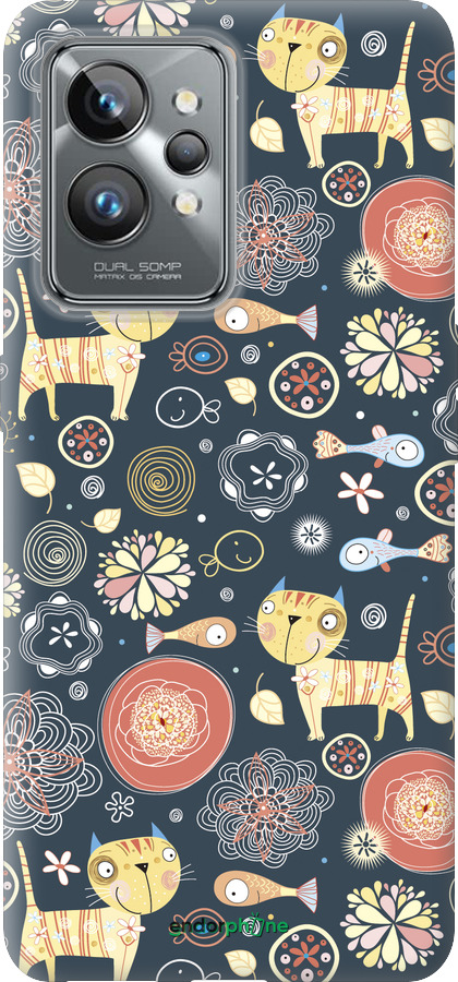 Силиконовый чехол Котята v4 для Realme GT2 Pro - 1224u-2566 изображение 