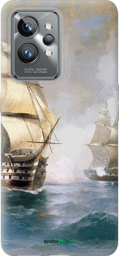 Силиконовый чехол Айвазовский. Корабли для Realme GT2 Pro - 160u-2566 изображение 