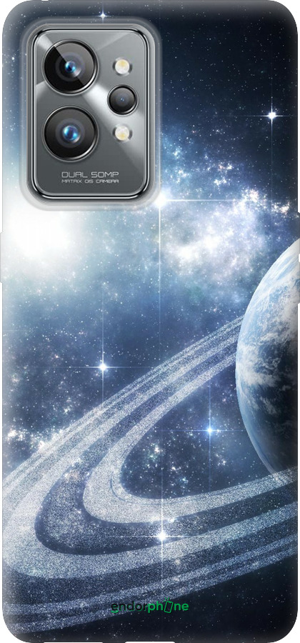 Силиконовый чехол Кольца Сатурна для Realme GT2 Pro - 173u-2566 изображение 