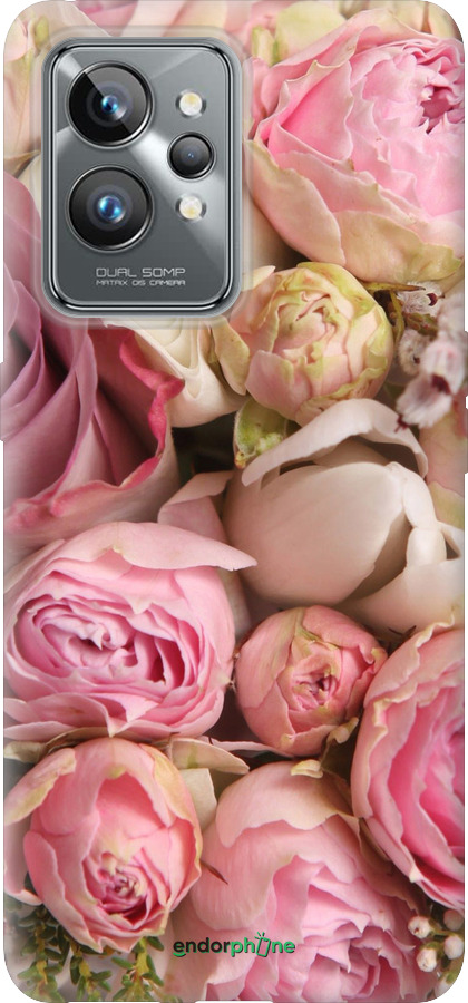 Силиконовый чехол Розы v2 для Realme GT2 Pro - 2320u-2566 изображение 