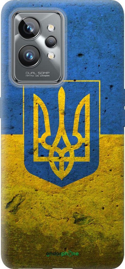 Силиконовый чехол Флаг и герб Украины 2 для Realme GT2 Pro - 378u-2566 изображение 