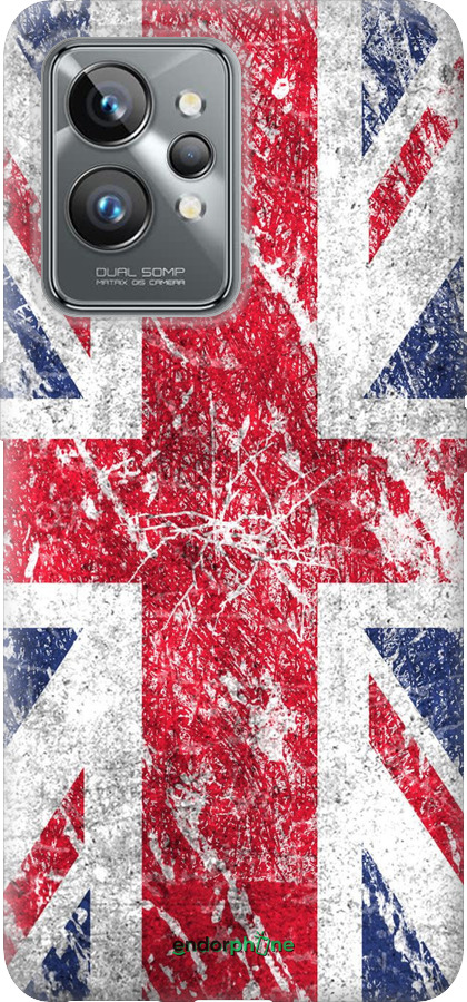 Силиконовый чехол Флаг Великобритании 1 для Realme GT2 Pro - 386u-2566 изображение 