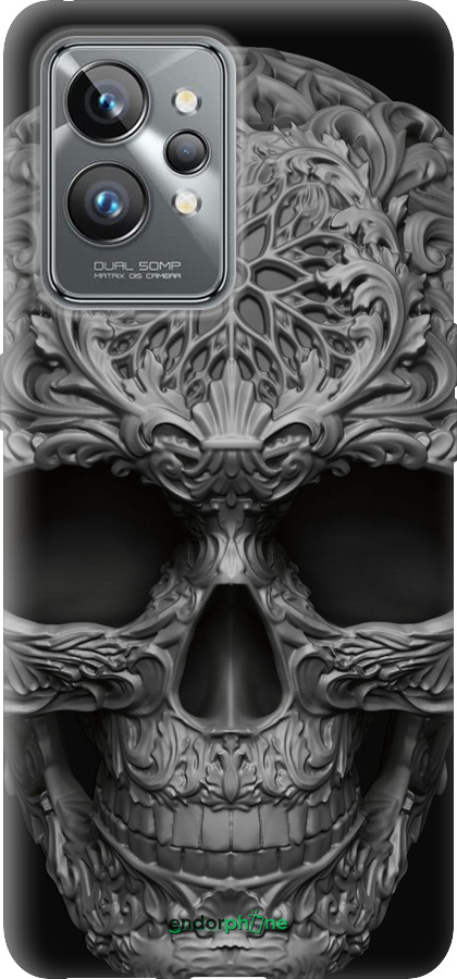 Силиконовый чехол skull-ornament для Realme GT2 Pro - 4101u-2566 изображение 