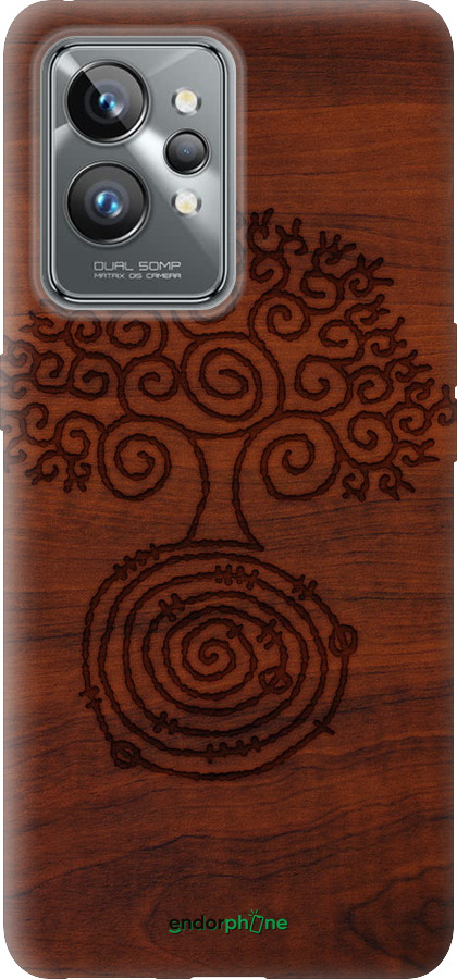 Силиконовый чехол Узор дерева для Realme GT2 Pro - 4119u-2566 изображение 