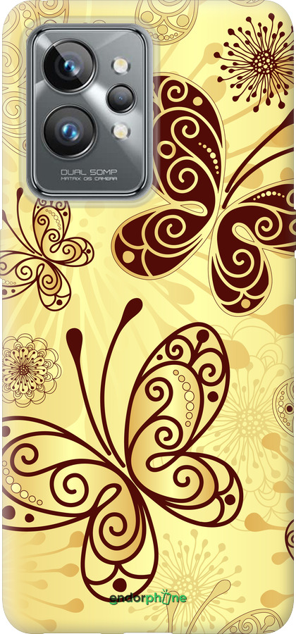 Силиконовый чехол Красивые бабочки для Realme GT2 Pro - 4170u-2566 изображение 