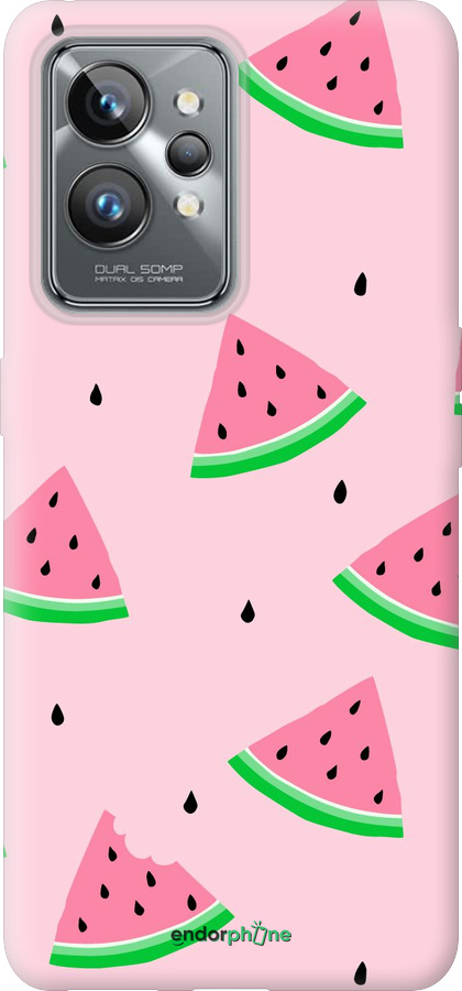 Силиконовый чехол Розовый арбуз для Realme GT2 Pro - 4314u-2566 изображение 