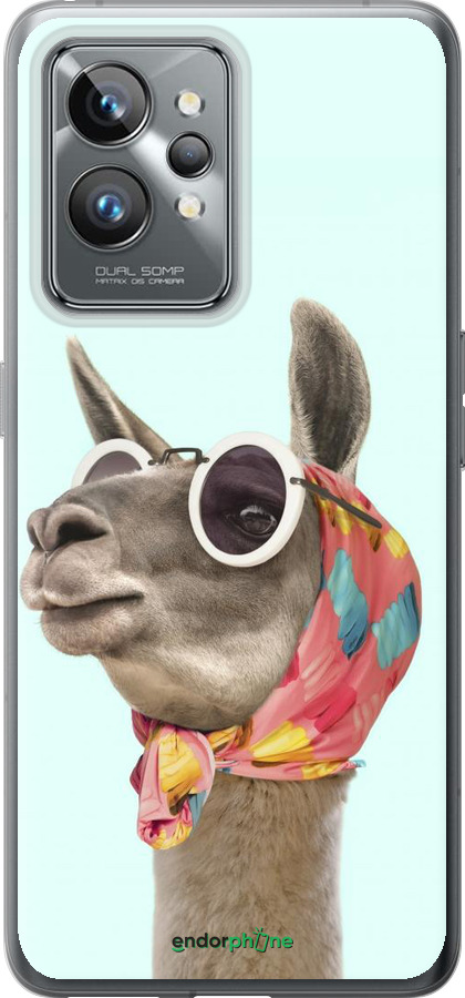 Силиконовый чехол Модная лама для Realme GT2 Pro - 4479u-2566 изображение 