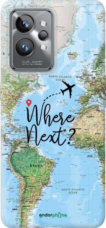 Силиконовый чехол Путешествие для Realme GT2 Pro - 4503u-2566 изображение 