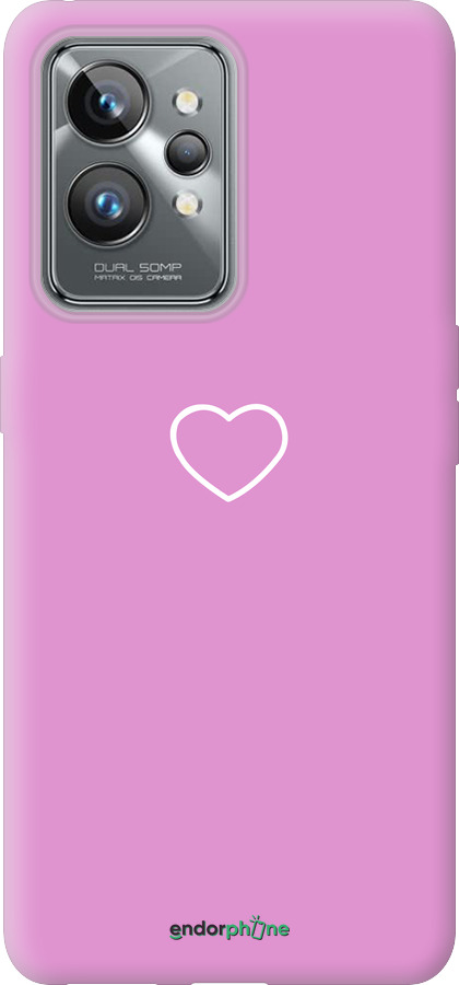 Силиконовый чехол Сердце 2 для Realme GT2 Pro - 4863u-2566 изображение 