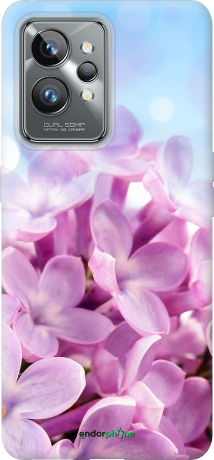 Силиконовый чехол Сирень для Realme GT2 Pro - 527u-2566 изображение 