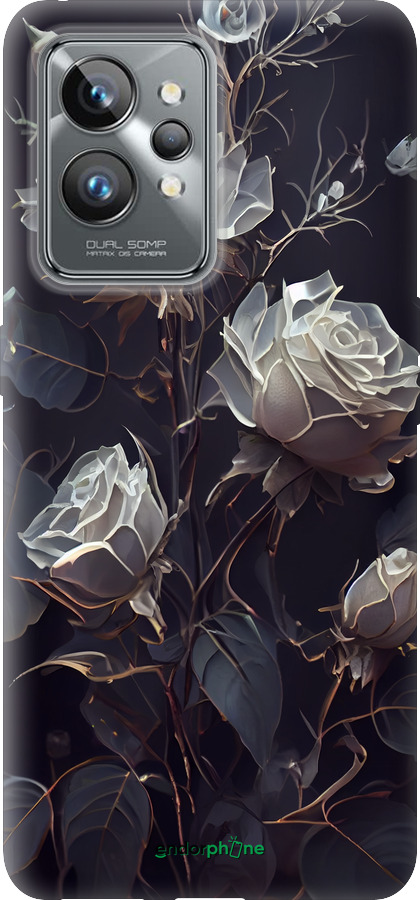Силіконовий чехол Троянди 2 для Realme GT2 Pro - 5550u-2566 изображение 