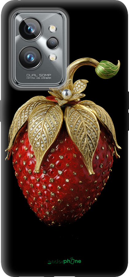 Силиконовый чехол Клубника v3 для Realme GT2 Pro - 5638u-2566 изображение 
