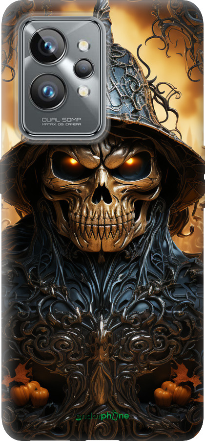 Силиконовый чехол Череп 2 для Realme GT2 Pro - 5652u-2566 изображение 