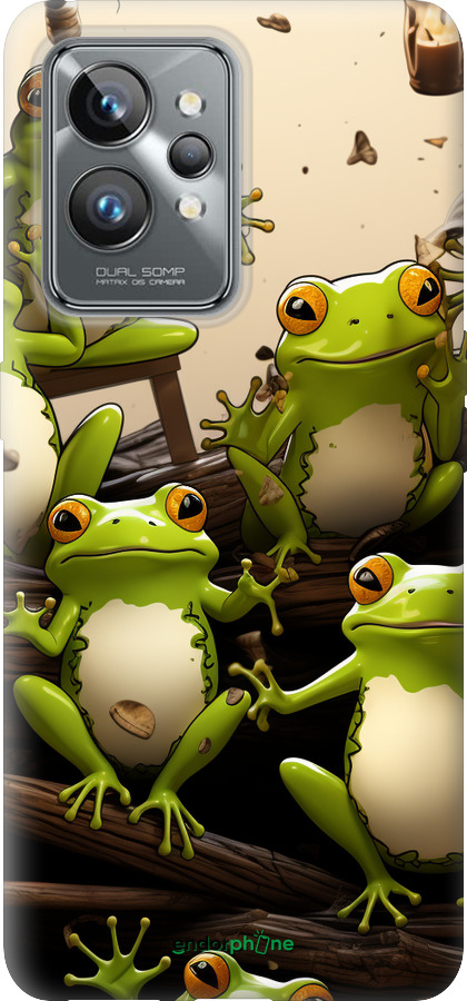 Силиконовый чехол Жабки для Realme GT2 Pro - 5656u-2566 изображение 