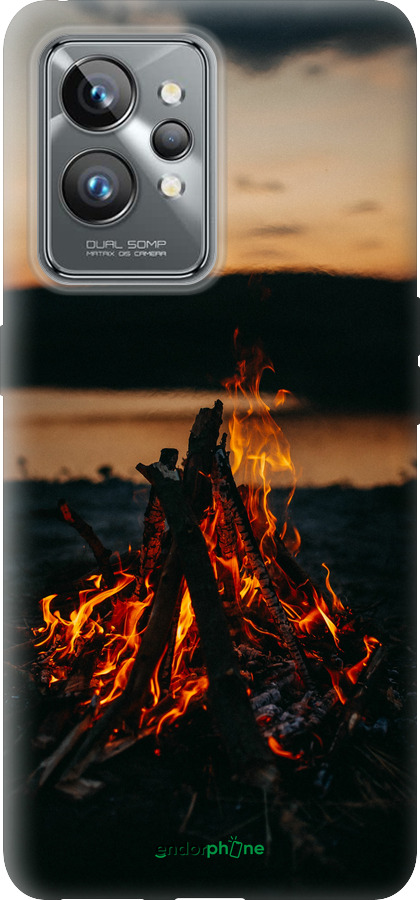Силиконовый чехол Огонь для Realme GT2 Pro - 6021u-2566 изображение 