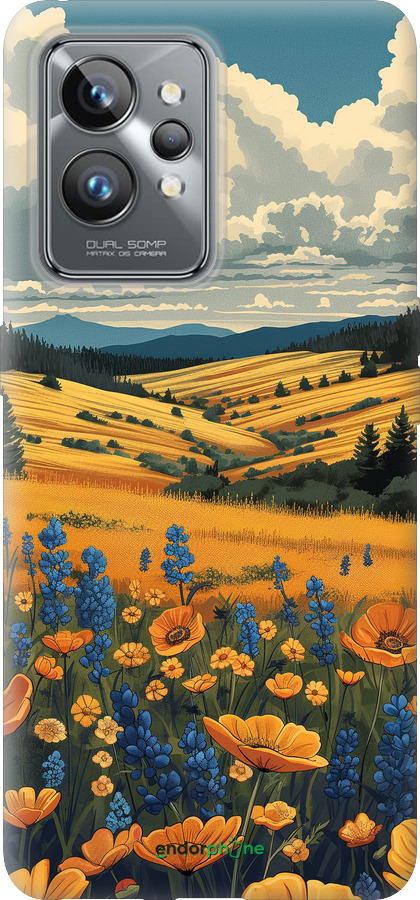 Силиконовый чехол Украинское поле для Realme GT2 Pro - 6082u-2566 изображение 