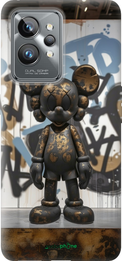 Силиконовый чехол Bronze kaws v2 для Realme GT2 Pro - 6098u-2566 изображение 