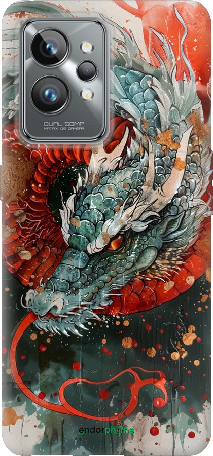 Силиконовый чехол Стихия огня для Realme GT2 Pro - 6101u-2566 изображение 