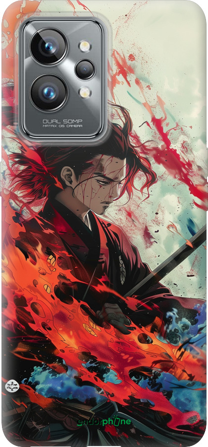 Силиконовый чехол Битва стихий для Realme GT2 Pro - 6110u-2566 изображение 