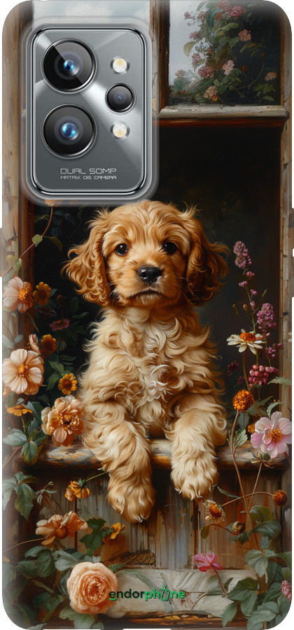 Силиконовый чехол Щенок cocker spaniel для Realme GT2 Pro - 6136u-2566 изображение 