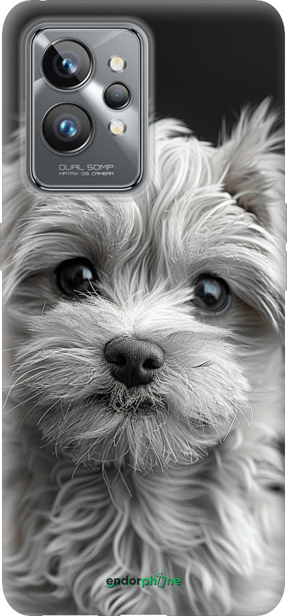 Силиконовый чехол Мальтипу на чорном фоне для Realme GT2 Pro - 6156u-2566 изображение 