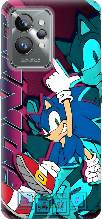 Силіконовий чехол Соник для Realme GT2 Pro - 6284u-2566 изображение 