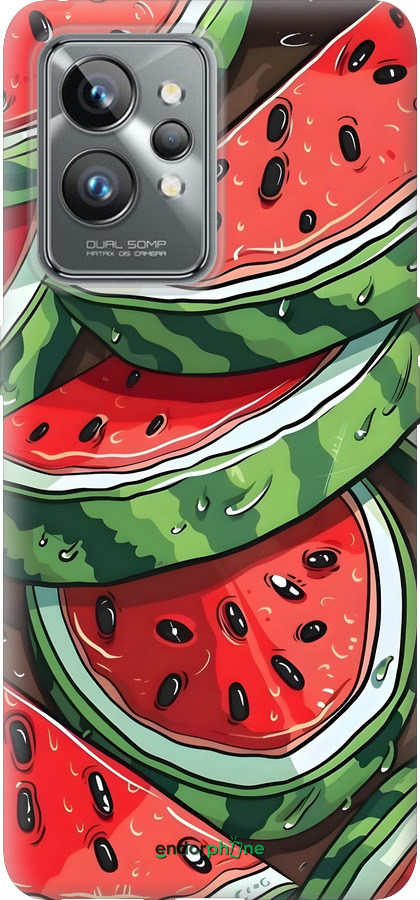 Силиконовый чехол Арбуз для Realme GT2 Pro - 6315u-2566 изображение 