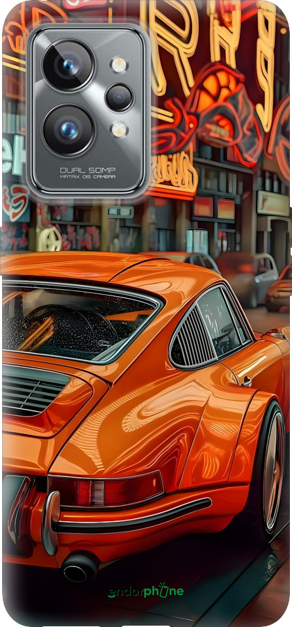 Силиконовый чехол Порше для Realme GT2 Pro - 6334u-2566 изображение 