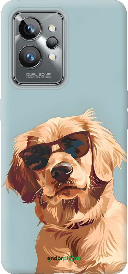 Силиконовый чехол Пес в очках для Realme GT2 Pro - 6381u-2566 изображение 