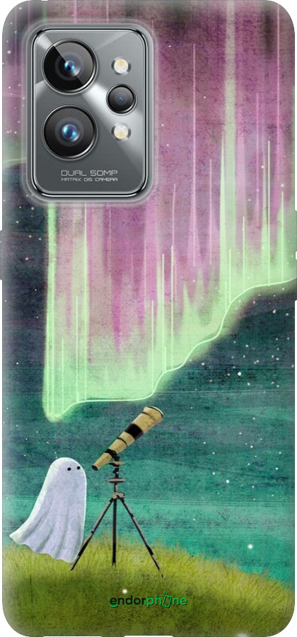 Силиконовый чехол Привидение и звезды для Realme GT2 Pro - 6443u-2566 изображение 