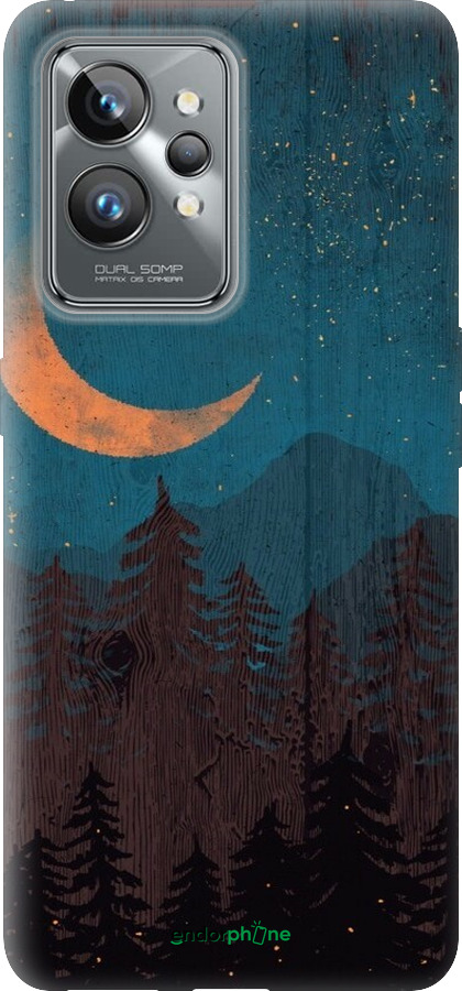 Силіконовий чехол Зоряний ліс для Realme GT2 Pro - 6480u-2566 изображение 