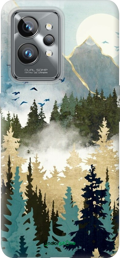 Силиконовый чехол С изображением лесного пейзажа для Realme GT2 Pro - 6548u-2566 изображение 