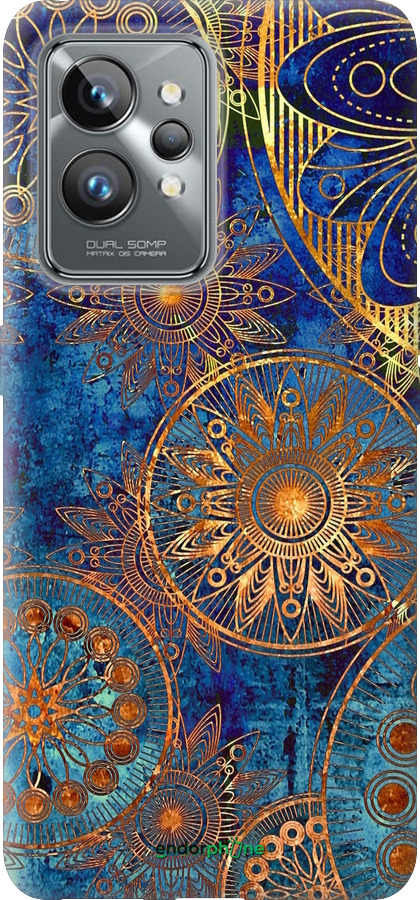 Силіконовий чехол Золотий візерунок для Realme GT2 Pro - 678u-2566 изображение 