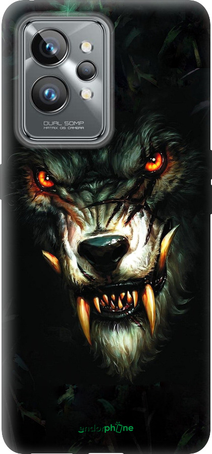 Силиконовый чехол Дьявольский волк для Realme GT2 Pro - 833u-2566 изображение 