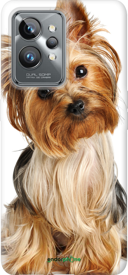 Силиконовый чехол Йоркширский терьер с хвостиком для Realme GT2 Pro - 930u-2566 изображение 