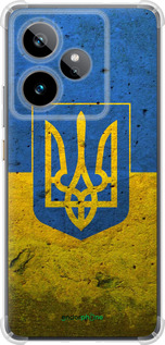 Силикон с усиленными углами чехол Флаг и герб Украины 2 для Realme GT7 - 378sp-4027 изображение 