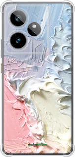 Силикон с усиленными углами чехол Пастель v1 для Realme GT7 - 3981sp-4027 изображение 